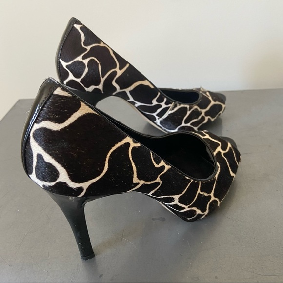 Nine West Animal Print Peep Toe Heels - Picture 7 of 11